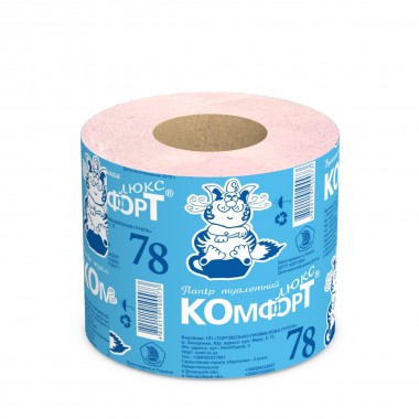 Roll of comfort lux 78 pink toilet paper core 45 mm