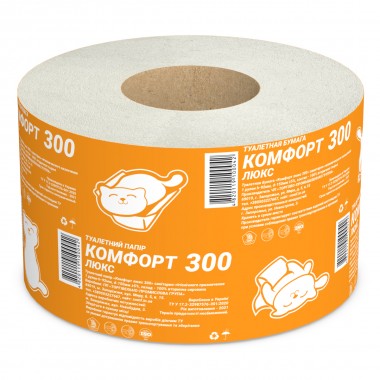 Comfort lux 300 toilet paper embossed for horeca