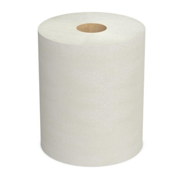 Towels made of ComfortLux recycled paper (embossed, on a 45 mm sleeve) without label