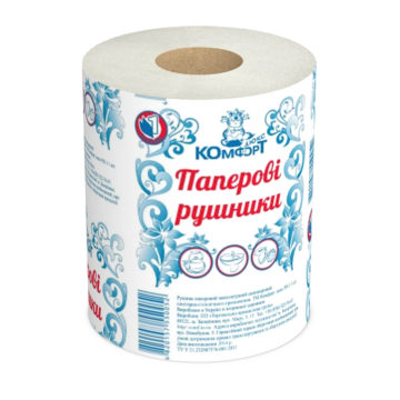 Towels made of ComfortLux recycled paper (embossed, on a 60mm sleeve)