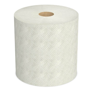 Towels made of Jumbo recycled paper base (embossed, on a 45 mm sleeve) without labels