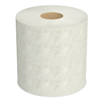 Towels made of Jumbo recycled paper base (embossed, on a 60 mm sleeve) without labels